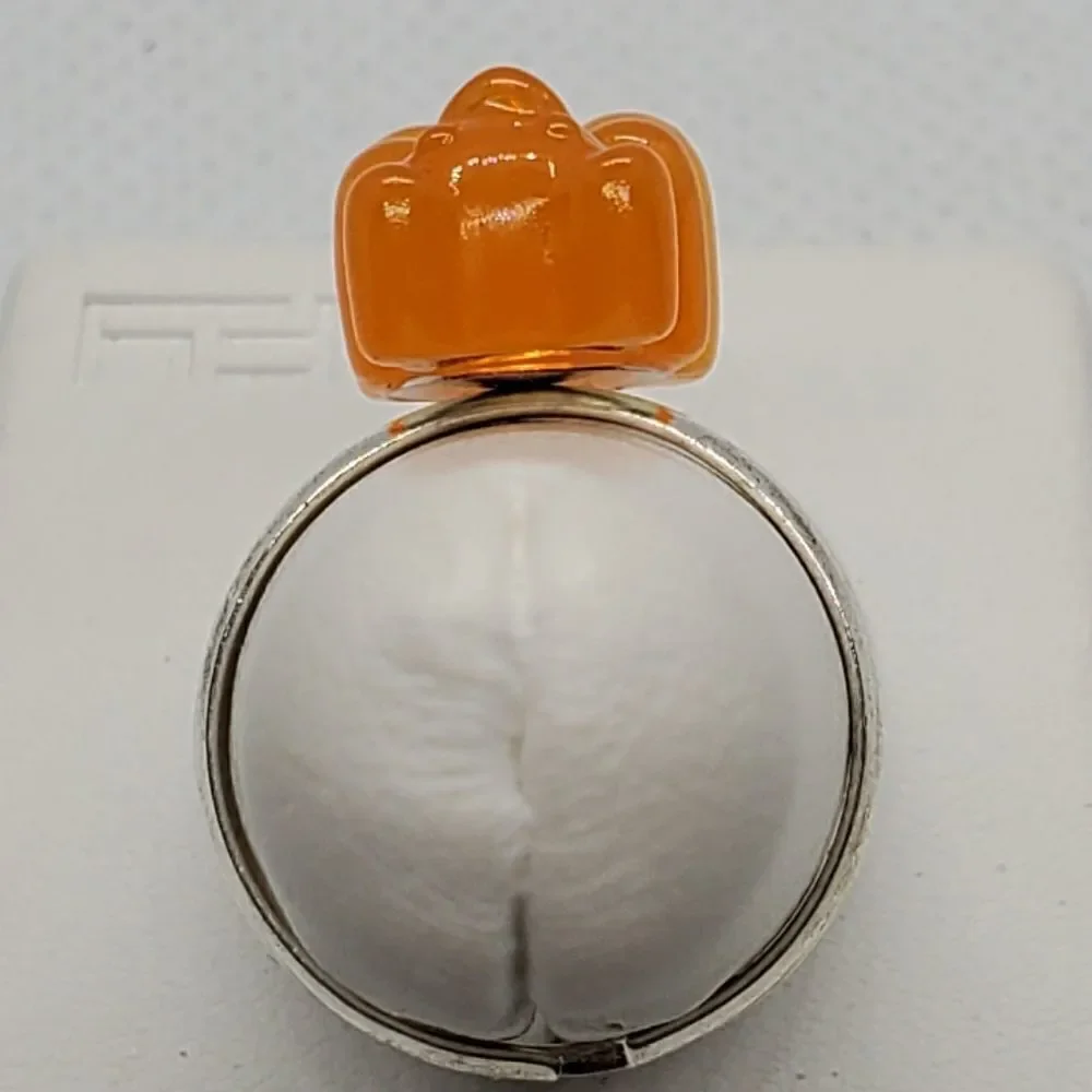 Orange Gummy Bear Adjustable Ring